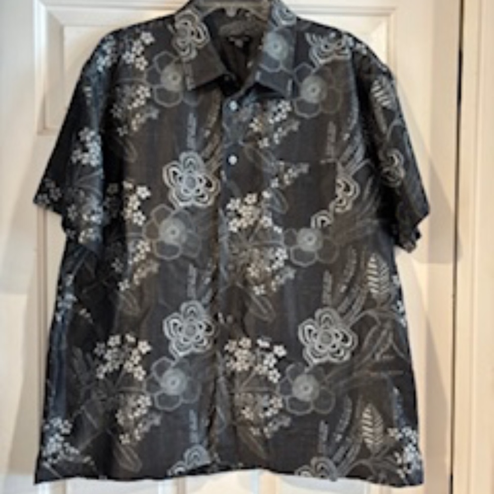Van Heusen Mens Hawaiian button down shirt-XL